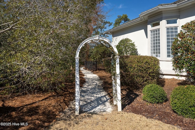 exterior details featuring stucco siding