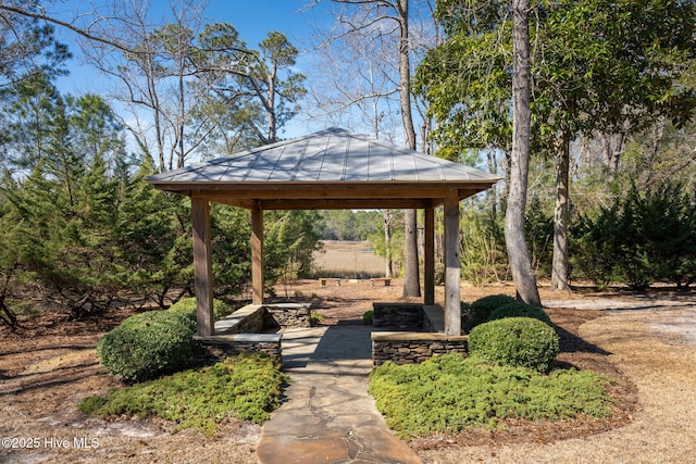 surrounding community with a gazebo