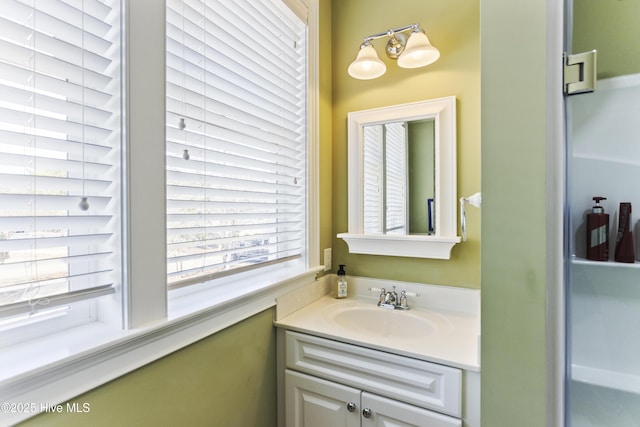 bathroom with vanity