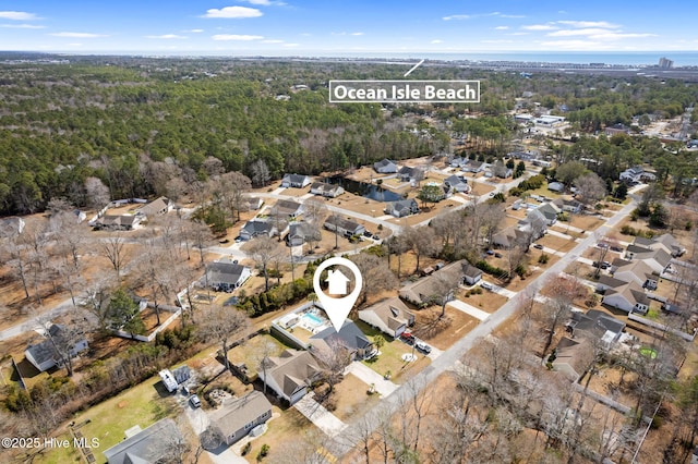 birds eye view of property featuring a residential view