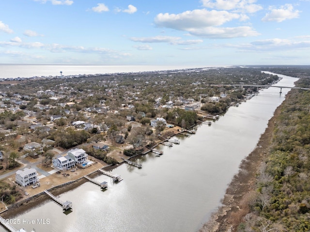 151 NE 9th St, Oak Island, NC 28465 - aerial view of a nearby body of water