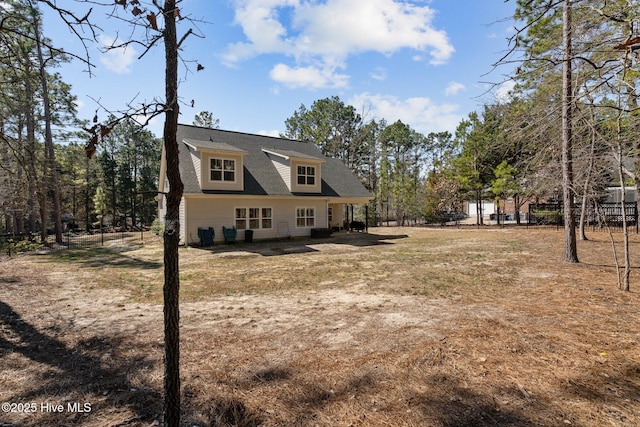 view of rear view of property