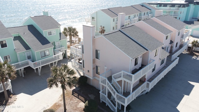 aerial view featuring a residential view