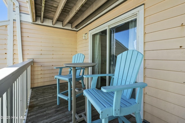 view of balcony