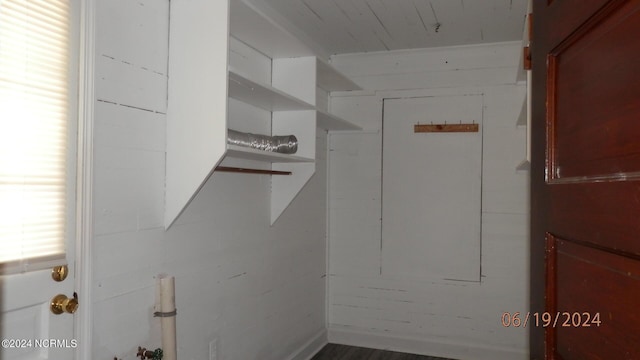 washroom with laundry area