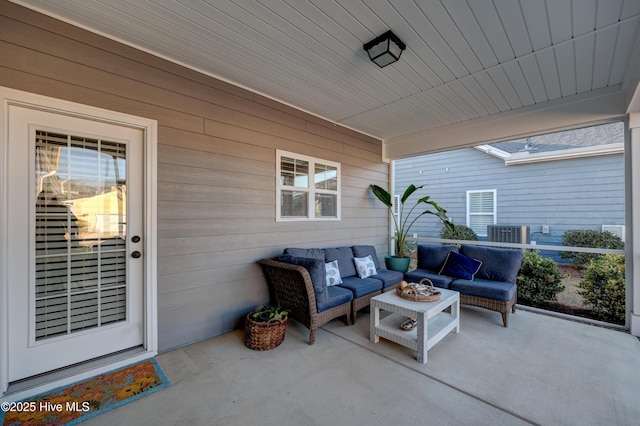 view of patio / terrace featuring outdoor lounge area