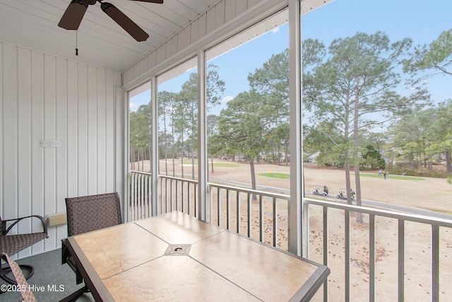 view of sunroom / solarium