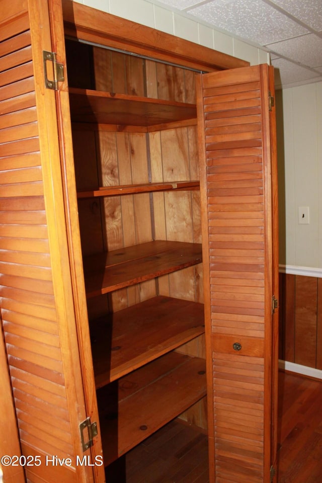 pantry with a sauna