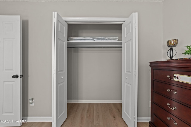 view of closet