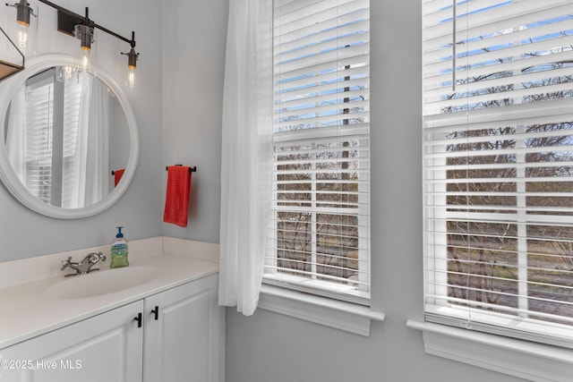 bathroom featuring vanity