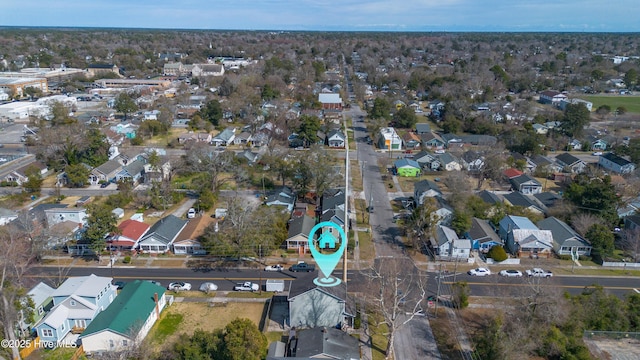 aerial view featuring a residential view