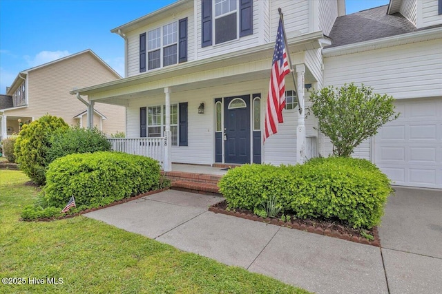148 Mendover Dr, Jacksonville, NC 28546 - traditional-style home with covered porch and a garage