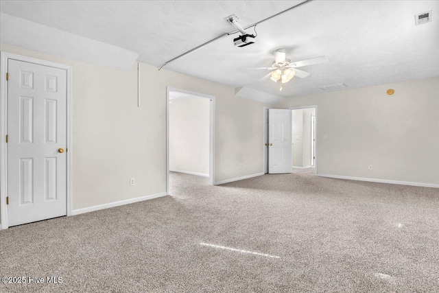 148 Mendover Dr, Jacksonville, NC 28546 - empty room featuring baseboards, ceiling fan, and carpet