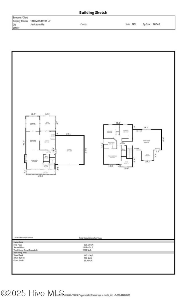 148 Mendover Dr, Jacksonville, NC 28546 - room layout