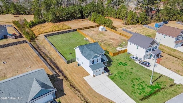 birds eye view of property featuring a residential view