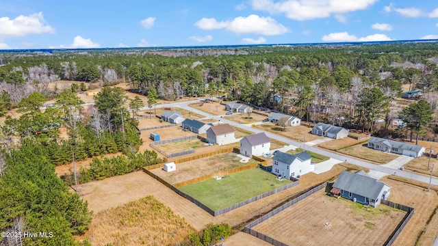 aerial view with a view of trees