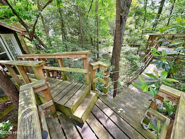 view of wooden terrace