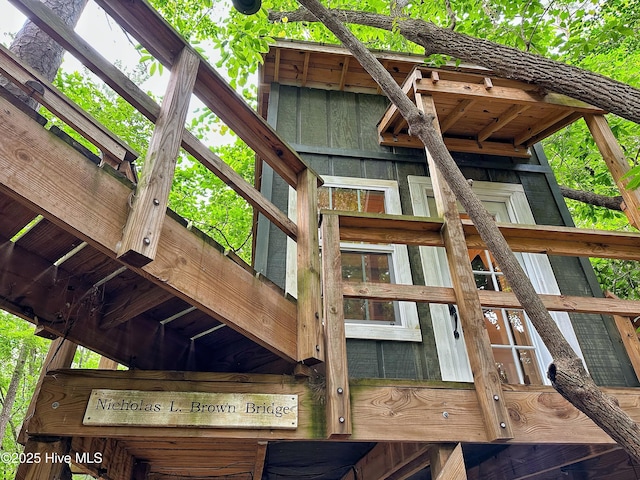 view of jungle gym