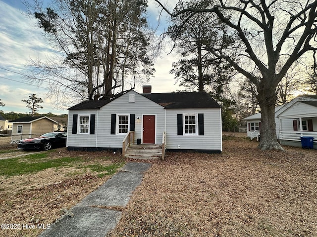 bungalow with a chimney