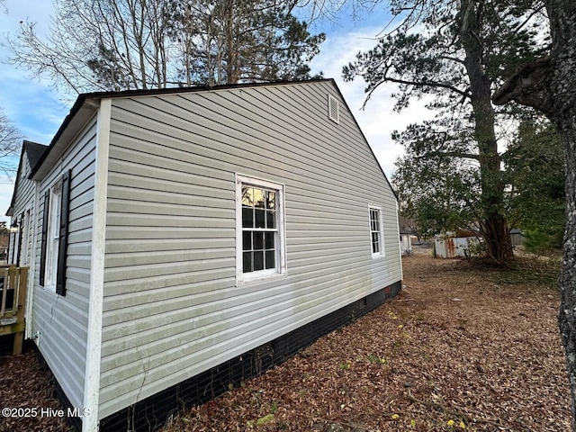 view of home's exterior