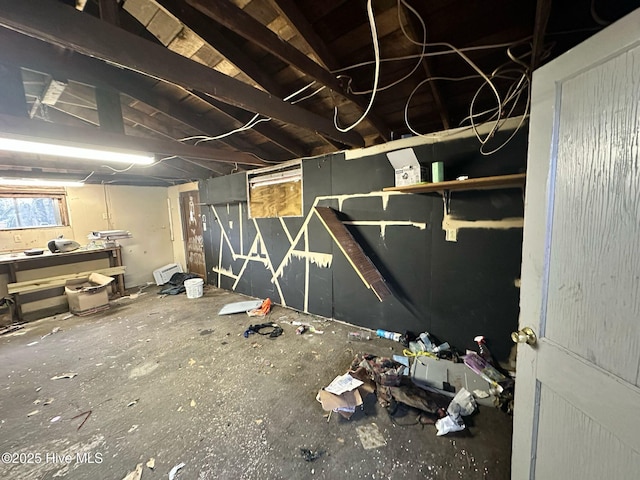 view of basement