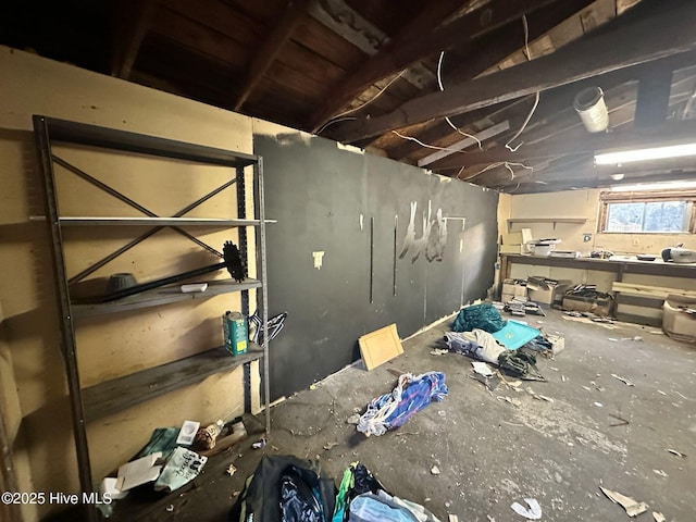 view of basement