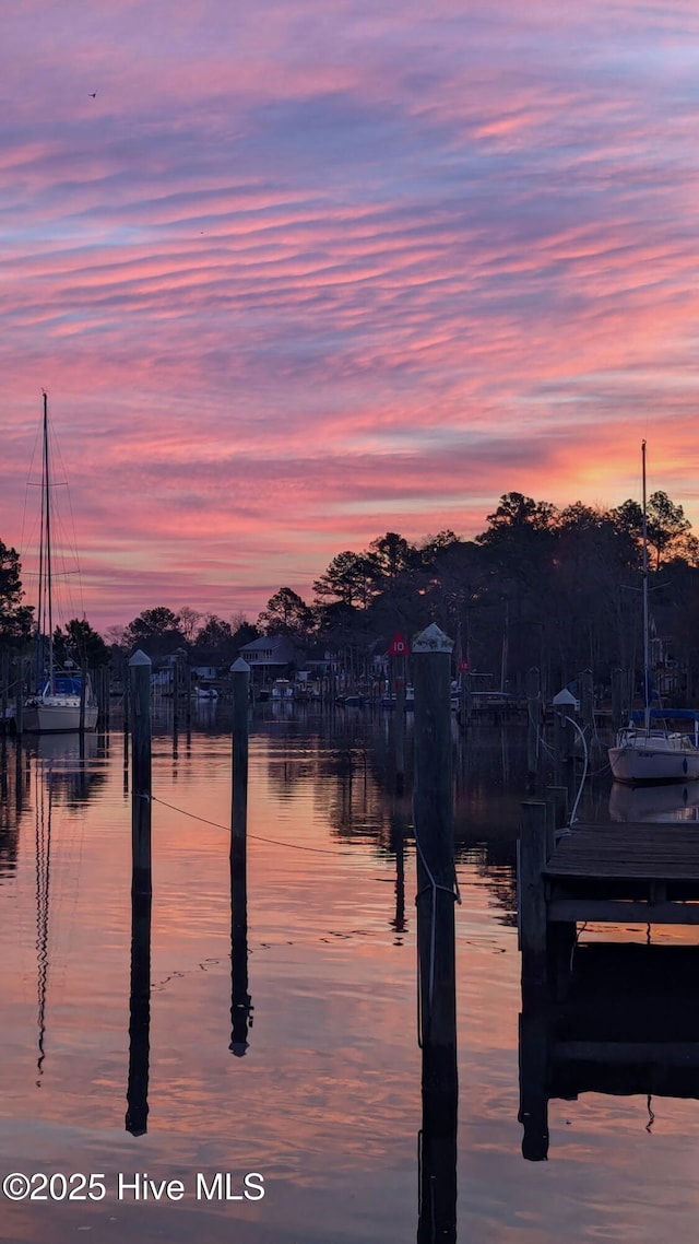 917 Hearthside Ct, New Bern, NC 28560 - dock with a water view
