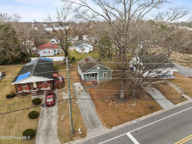 bird's eye view featuring a residential view