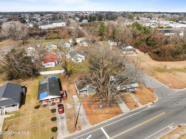 aerial view featuring a residential view