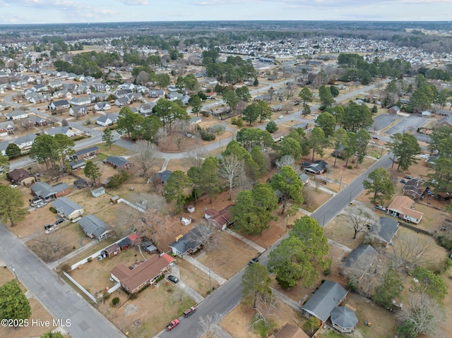 drone / aerial view with a residential view