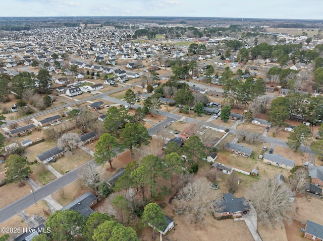 bird's eye view featuring a residential view