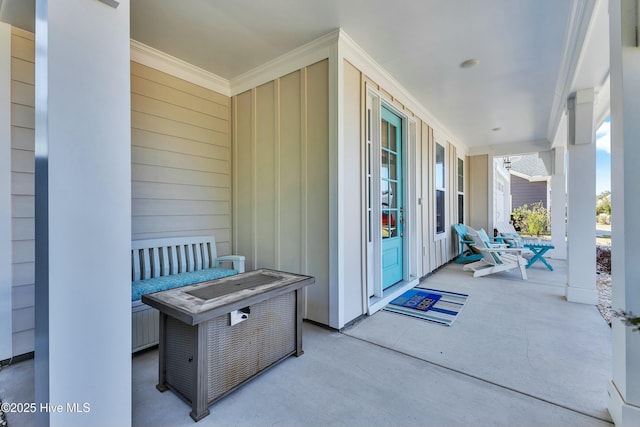 view of patio with covered porch