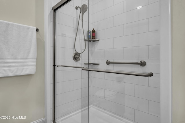 full bathroom with a stall shower