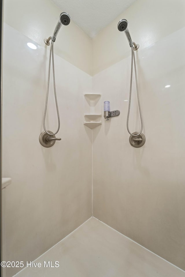 bathroom featuring walk in shower