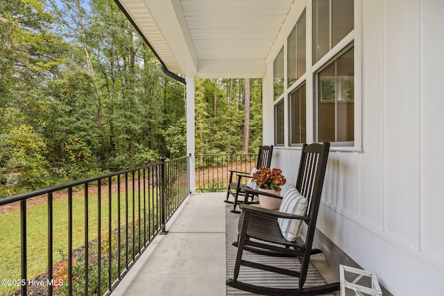 view of balcony