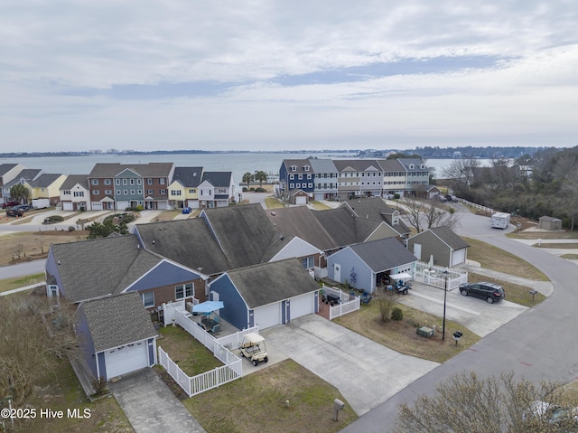 drone / aerial view featuring a residential view