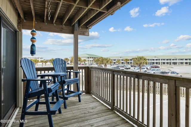 deck featuring a residential view