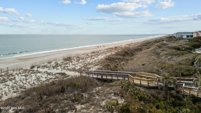 property view of water with a view of the beach