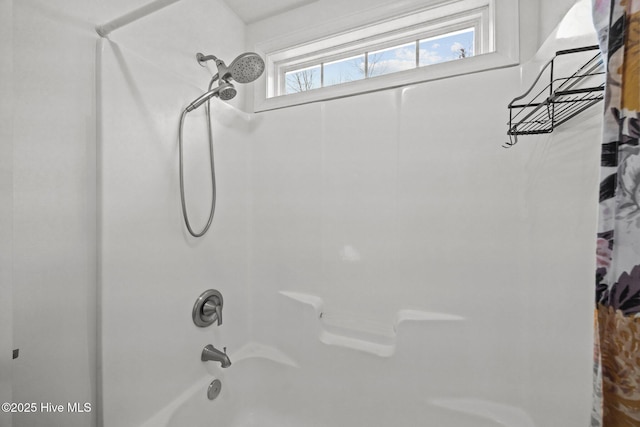 full bathroom with  shower combination