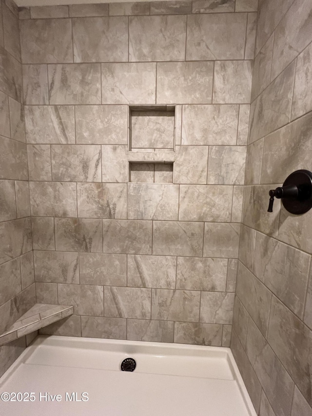 full bathroom with a tile shower