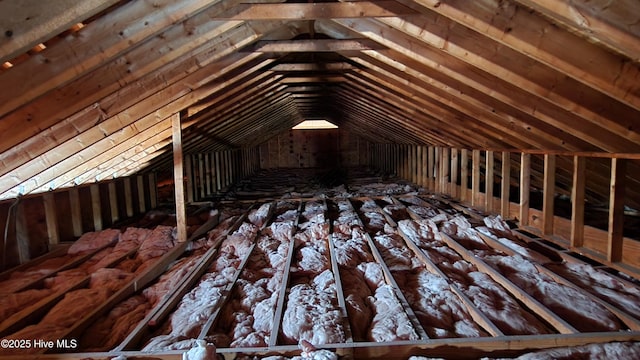 view of attic