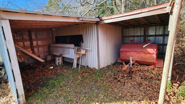 view of pole building with a carport