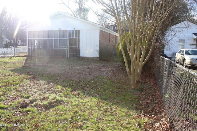 view of outdoor structure featuring fence