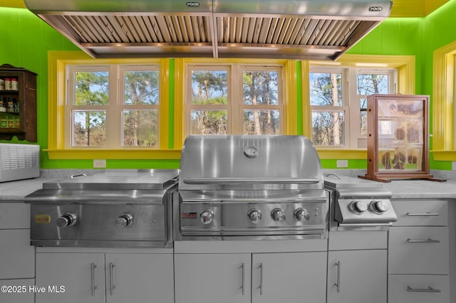 view of patio / terrace featuring a grill