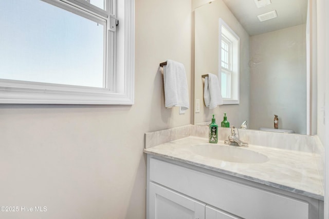 bathroom with vanity