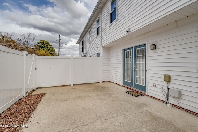 view of patio / terrace with a fenced backyard