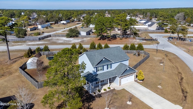 birds eye view of property