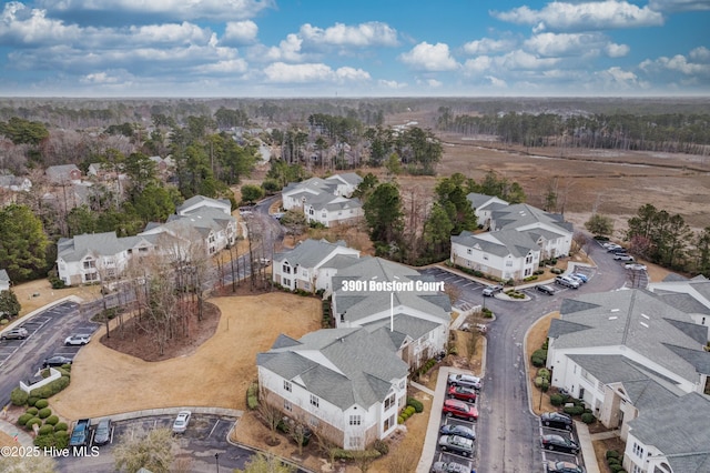 birds eye view of property featuring a residential view