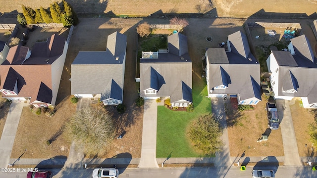 bird's eye view featuring a residential view