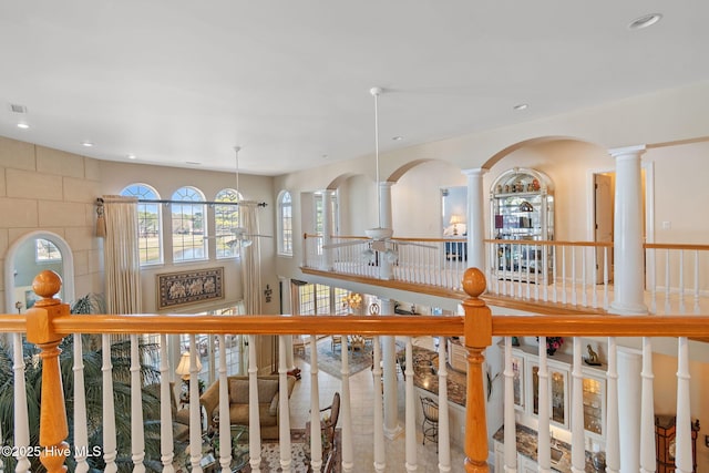 detailed view of recessed lighting